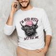 I'm Head Heffa Just Ask Me Bossy Highland Cow Baseball Cap Unisex Long Sleeve T-Shirt I'm Head Heffa Just Ask Me Bossy Highland Cow Baseball Cap Unisex Long Sleeve T-Shirt