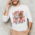 I Just Hit 100 Days Of School Baseball 100th Day Teacher Kid Unisex Long Sleeve T-Shirt I Just Hit 100 Days Of School Baseball 100th Day Teacher Kid Unisex Long Sleeve T-Shirt
