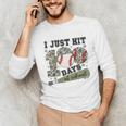 Kids I Just Hit 100 Days Boys 100 Days Of School Baseball Kids Unisex Long Sleeve T-Shirt