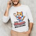 Take Meowt To The Ball Game Tee Slugger Cat Baseball Unisex Long Sleeve T-Shirt Take Meowt To The Ball Game Tee Slugger Cat Baseball Unisex Long Sleeve T-Shirt