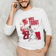 Mike Trout Los Angeles A MLB Baseball Players MLBMTR304N Unisex Long Sleeve T-Shirt Mike Trout Los Angeles A MLB Baseball Players MLBMTR304N Unisex Long Sleeve T-Shirt