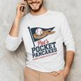 Pat's Pocket Pancakes Flag Baseball On Pancake Unisex Long Sleeve T-Shirt