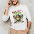 Respect The Drip Mardi Gras Baseball Ice Cream Boys Carnival Unisex Long Sleeve T-Shirt