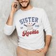 Sister Of Rookie 1st Birthday Baseball Boy Family Matching Unisex Long Sleeve T-Shirt Sister Of Rookie 1st Birthday Baseball Boy Family Matching Unisex Long Sleeve T-Shirt