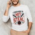 I Teach Kids To Hit And Steal Baseball Softball Coach Premium Tri-Blend Unisex Long Sleeve T-Shirt I Teach Kids To Hit And Steal Baseball Softball Coach Premium Tri-Blend Unisex Long Sleeve T-Shirt