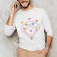 Valentine Heart Love Cute Baseball Softball Lover Sayings Unisex Long Sleeve T-Shirt Valentine Heart Love Cute Baseball Softball Lover Sayings Unisex Long Sleeve T-Shirt