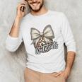 Wildcats Baseball Leopard Print Coquette Bow Mascot Game Day Unisex Long Sleeve T-Shirt Wildcats Baseball Leopard Print Coquette Bow Mascot Game Day Unisex Long Sleeve T-Shirt