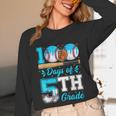 100 Days Of 5th Grade Baseball 100th Day Of School Boys Kids Unisex Long Sleeve T-Shirt