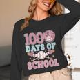 100 Days Of School Baseball 100th Day Of School Girls Unisex Long Sleeve T-Shirt