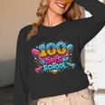 100 Days Of School Baseball Drip Ice Cream Costume Teachers Unisex Long Sleeve T-Shirt