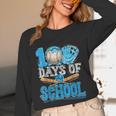 100 Days Of School Baseball Ice Cream Drip Student Kids Boys Unisex Long Sleeve T-Shirt