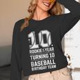 10th Birthday Rookie Of The Year Baseball Double Digit Humor Unisex Long Sleeve T-Shirt 10th Birthday Rookie Of The Year Baseball Double Digit Humor Unisex Long Sleeve T-Shirt