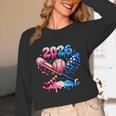 2026 American Flag Baseball Ice Cream Drip Bats Boys Unisex Long Sleeve T-Shirt 2026 American Flag Baseball Ice Cream Drip Bats Boys Unisex Long Sleeve T-Shirt