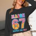 6 7 Mason Baseball Drip Number 67 Player Or 67th Birthday Unisex Long Sleeve T-Shirt 6 7 Mason Baseball Drip Number 67 Player Or 67th Birthday Unisex Long Sleeve T-Shirt