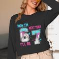 Now Im 6 Next Year I'Ll Be 7 Baseball Ice Cream Drip 67 Meme Unisex Long Sleeve T-Shirt