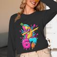67 Baseball Dabbing Banana 6 7 Dripping Ice Cream Meme Unisex Long Sleeve T-Shirt