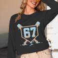 67 Ice Cream Drip Baseball Meme Six Seven Gen Alpha Unisex Long Sleeve T-Shirt