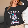 67 Meme Six Seven Bruh Baseball Ice Cream Drip Unisex Long Sleeve T-Shirt