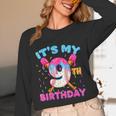 9th Birthday Baseball 9 Year Old Ice Cream Drip Boy Baseball Unisex Long Sleeve T-Shirt 9th Birthday Baseball 9 Year Old Ice Cream Drip Boy Baseball Unisex Long Sleeve T-Shirt