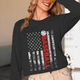 American Flag Baseball Team Baseball Player Baseball Unisex Long Sleeve T-Shirt