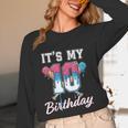 Baseball 10 Year Old Ice Cream Drip 10th Birthday Boys Unisex Long Sleeve T-Shirt