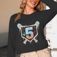 Baseball 5 Year Old Ice Cream Drip 5th Birthday Boy Number 5 Unisex Long Sleeve T-Shirt Baseball 5 Year Old Ice Cream Drip 5th Birthday Boy Number 5 Unisex Long Sleeve T-Shirt