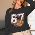 Baseball 67 Six Seven Alpha Slang 6 7 Meme Kids Teachers Boy Unisex Long Sleeve T-Shirt