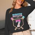 Baseball 7 Year Old Ice Cream Drip 7th Birthday Boys Player Unisex Long Sleeve T-Shirt