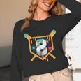 Baseball 8 Year Old Ice Cream Drip 8th Birthday Boy Number 8 Unisex Long Sleeve T-Shirt
