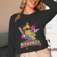 Baseball Banana Splatter Sports Kids Teens Unisex Long Sleeve T-Shirt