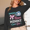 Baseball Or Bows Your Mommy Loves You Gender Reveal Matching Unisex Long Sleeve T-Shirt Baseball Or Bows Your Mommy Loves You Gender Reveal Matching Unisex Long Sleeve T-Shirt