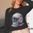 Baseball Catcher Mask Ice Cream Dripping Baseball Boys Unisex Long Sleeve T-Shirt Baseball Catcher Mask Ice Cream Dripping Baseball Boys Unisex Long Sleeve T-Shirt