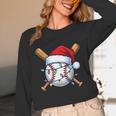 Baseball Christmas Lights Santa Christmas Baseball Player Unisex Long Sleeve T-Shirt Baseball Christmas Lights Santa Christmas Baseball Player Unisex Long Sleeve T-Shirt