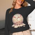 Baseball Drip Ice Cream Melting Illustration Unisex Long Sleeve T-Shirt Baseball Drip Ice Cream Melting Illustration Unisex Long Sleeve T-Shirt