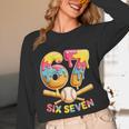 Baseball Drip Ice Cream Number 67 Player Lifestyle Unisex Long Sleeve T-Shirt