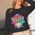 Baseball Drip Jersey Number 67 For Players & 67th Birthday Unisex Long Sleeve T-Shirt