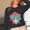 Baseball Drip Jersey Number 77 For Players & 77th Birthday Unisex Long Sleeve T-Shirt Baseball Drip Jersey Number 77 For Players & 77th Birthday Unisex Long Sleeve T-Shirt