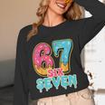 Baseball Drip Number 67 Player Trendy 6 7 Meme Unisex Long Sleeve T-Shirt Baseball Drip Number 67 Player Trendy 6 7 Meme Unisex Long Sleeve T-Shirt