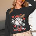 Baseball Drip Valentine Boys Women Men Hearts Sport Love Unisex Long Sleeve T-Shirt Baseball Drip Valentine Boys Women Men Hearts Sport Love Unisex Long Sleeve T-Shirt