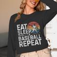 Baseball Fan Vintage Retro Eat Sleep Baseball Repeat Unisex Long Sleeve T-Shirt Baseball Fan Vintage Retro Eat Sleep Baseball Repeat Unisex Long Sleeve T-Shirt