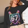Baseball Ice Cream Drip 67 Player Dabbing Six Seven Boys Unisex Long Sleeve T-Shirt Baseball Ice Cream Drip 67 Player Dabbing Six Seven Boys Unisex Long Sleeve T-Shirt