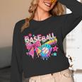 Baseball Ice Cream Drip Coquette Women Girls Mom Mama Unisex Long Sleeve T-Shirt Baseball Ice Cream Drip Coquette Women Girls Mom Mama Unisex Long Sleeve T-Shirt