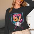 Baseball Ice Cream Drip Number 67 Player 67th Birthday Men Unisex Long Sleeve T-Shirt Baseball Ice Cream Drip Number 67 Player 67th Birthday Men Unisex Long Sleeve T-Shirt