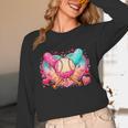 Baseball Ice Cream Drip Style Melt Ice Cream Youth Boys Unisex Long Sleeve T-Shirt