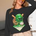 Baseball Life Style Ice Cream Drip Green Unisex Long Sleeve T-Shirt Baseball Life Style Ice Cream Drip Green Unisex Long Sleeve T-Shirt