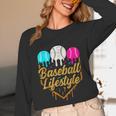 Baseball Lifestyle Baseball Drip Icecream Unisex Long Sleeve T-Shirt Baseball Lifestyle Baseball Drip Icecream Unisex Long Sleeve T-Shirt