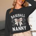 Baseball Nanny Baseball Coquette Bow Unisex Long Sleeve T-Shirt Baseball Nanny Baseball Coquette Bow Unisex Long Sleeve T-Shirt