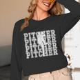 Baseball Pitcher Player Team Sport Lover Family Friends Fans Unisex Long Sleeve T-Shirt