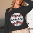 Baseball Red Stitches Sport Graphic 6432 Unisex Long Sleeve T-Shirt Baseball Red Stitches Sport Graphic 6432 Unisex Long Sleeve T-Shirt
