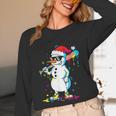 Baseball Snowman Drip Cool Christmas Men Boys Girls Unisex Long Sleeve T-Shirt